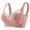 C, variant on Underwea Nylon,Spandex B r without steel ring Women's Non Non Marking Back Lifting Breasts Gathered Underwear Soft Skin Friendly Front Buckle Bra 4