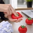 thumbnail image 5 of Tomato Pinch Squishy Toy, Red Tomato Stress Ball with Green Stem, Crunchy Sound Fidget Toy, Stress Relief Sensory Toy for Kids Adults, Kitchen Desk Decor Gift, 5 of 9