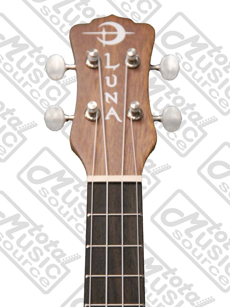 Luna Mahogany Series Maluhia Peace Acoustic-Electric Concert Ukulele W/Gigbag,Tuner,Strings & PC, UKE MALU EL COMP