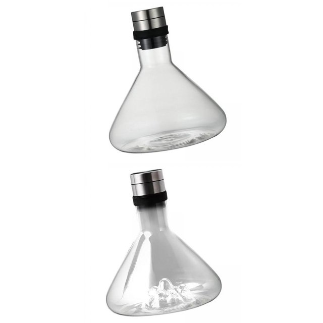 Decantador de Vino de 2 Piezas, Aireador de 1500ml, Jarra de 50,72 , Vertedor de Decantación Rápida Creativa, Botella de para El Hogar, Acces Baoblaze Decantador de vino