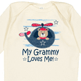 thumbnail image 4 of Inktastic Grammy Loves Me Grandson Bear Boys Long Sleeve Baby Bodysuit, 4 of 5