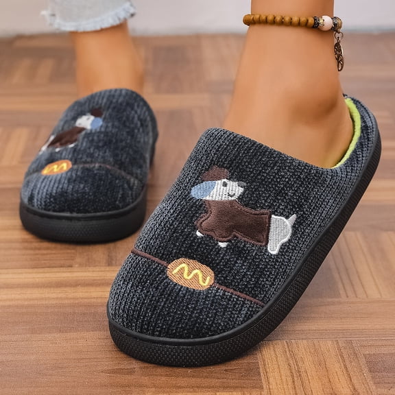 Willtoo Women's Non-Slip Warm Plush Slippers for Indoor Home Wear