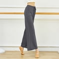 thumbnail image 3 of WILLBEST Pantalones de Pierna Ancha, Cintura Alta, Rectos, Para Entrenamiento de Danza Moderna, Estilo Clásico, Pantalones Casuales Para Mujer, Yoga, Elásticos, Adecuados Para Cualquier Ocasión., 3 of 4