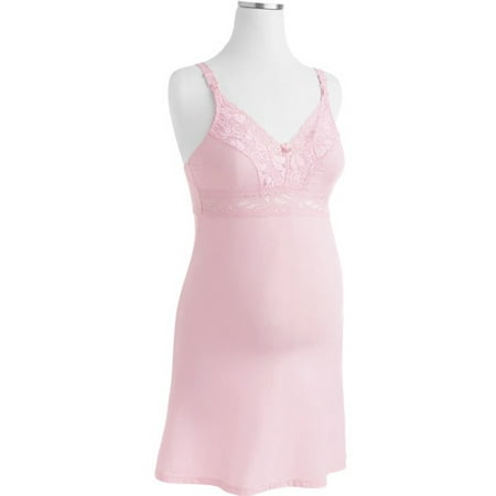 Soft Lace Collection Maternity Lace-Trim Nursing Chemise