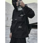 Niepce Inc Streetwear Black Combat Multi-pockets Cyberpunk Techwear Jacket (Men’s)