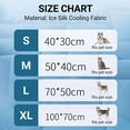 thumbnail image 4 of Dog Cooling Mat Ice Silk Pet Cooling Pad Breathable, No Need to Freeze or Refrigerate, Reusable Summer Cooling Bed for Indoor Outdoor Car & Crate, 4 of 7