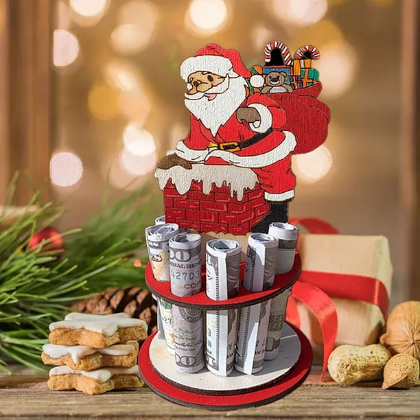 Clip para Billetes de Navidad onlyliua Billetera Navideña para Fiestas regalo