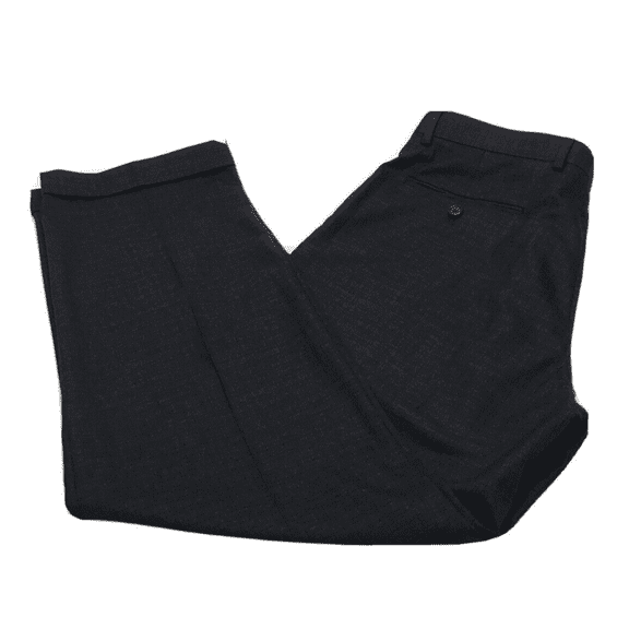 $79.50 Ralph Ralph Lauren Mens Comfort Flex Pants Pleated Dress CHARCOAL 34X32