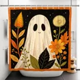 thumbnail image 5 of Tchckioa Shower Curtain for Apartment,Halloween Ghost Waterproof Hooks Bath Curtain,60x72 Inch, 5 of 8