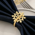 thumbnail image 4 of 12pcs Christmas Snowflake Napkin Ring Xmas Napkin Rings Holder Buckle Christmas Napkin Ring Metal Round Serviette Buckle for Christmas Wedding Party Table Decoration Supplies, 4 of 6