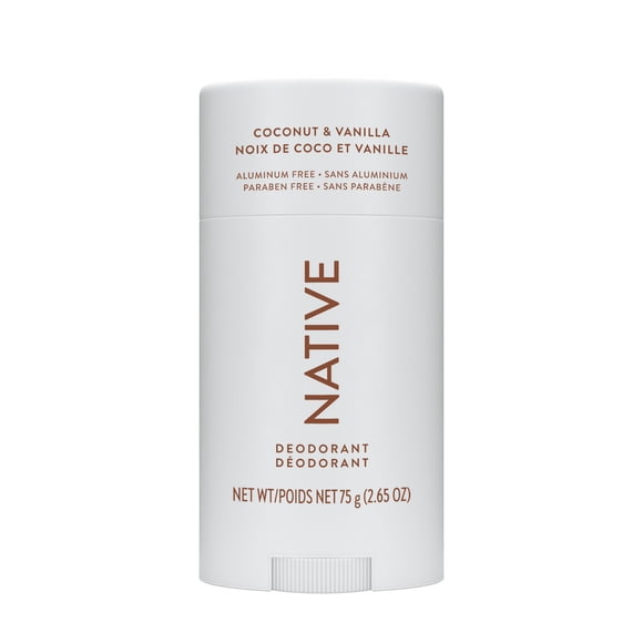 Native Natural Deodorant, Coconut & Vanilla, Aluminum Free
