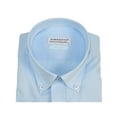 thumbnail image 3 of Mens 100% Italian Cotton Shirt Non Iron SORRENTO Button Down Oxford 4530 Blue, 3 of 7