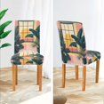thumbnail image 3 of Yayeee 2 Pack Dining Chair Covers Stretch Parson Chairs Slipcovers Seat Protector, Pink Sunset, 3 of 6
