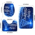 thumbnail image 2 of Bath Mat Merry Christmas Blue Snow Tree for Bathroom Rugs Sets 3 Piece Shower Mats Memory Foam Non Slip Toilet Tub Floor Rug Soft Thick Light Luxury Absorbent Washable for Home Hotel Decor, 2 of 8