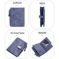 thumbnail image 3 of Cartera vintage para mujer, cartera larga de gran capacidad, cartera elegante y linda., 3 of 5