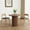 Walnut-35 inch, variant on WIILAYOK 35.4" Modern Round Dining Table, Wood Kitchen Table for 2 to 3, Pedestal Circle Dining Table for Cafe, Kitchen, Dining Room