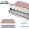 thumbnail image 3 of Funda para portátil Naukay a prueba de golpes de 15.6 pulgadas rosa impermeable, 3 of 7