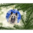 thumbnail image 2 of Carolines Treasures SC9392-CO1 Belgian Tervuren Winter Snowflakes Holiday Ceramic Ornament 3 in multicolor, 2 of 3