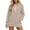 17-Beige#women's hoodies, variant on Babydoll Hoodies for Women Puff Sleeve Drawstring Cute Hoodie Peplum Hem Casual Loose Fit Tops Comfy Lightweight Pullovers XL