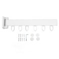 thumbnail image 2 of Clothes Drying Rack, Wall Mounted Clothes Drying Rack Aluminum Alloy Space Saving, Sturdy and Durable for Balcony, Bathroom, 2 of 7