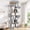 Gray, variant on Globlazer 84" Large Corner Cat Tree , Multi-Level Cat Tree Fan-Shaped Tower with 2 Condos, Sisal Scratching Posts & Hammock, Beige