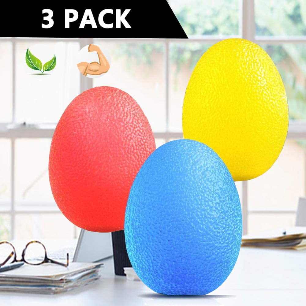 Hand Exercise Ball, Hand Exercise Finger Exercise EggShaped Grip Balls