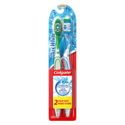 Colgate Max White Whitening Toothbrush, Soft - 2 Count