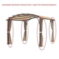 thumbnail image 5 of Garden Winds Replacement Privacy Curtain Set Compatible With The TPPER9117, TPPER9117A AR Freestanding Pergola, 5 of 6
