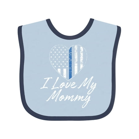 

Inktastic Police Officer Mommy Law Enforcement Gift Baby Boy or Baby Girl Bib
