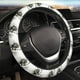 thumbnail image 5 of Balery Black And White Rose Fundas elásticas antideslizantes para volante, funda protectora universal para hombre y mujer, 15 pulgadas, accesorios para coche., 5 of 6