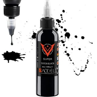 1 Bottle 60ml Tattoo Ink Black Ink Pigment Set Kits Body Arts Black  Professional Beauty Permanent Makes Up Paints