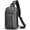 Grey, variant on Waterproof Sling Backpack with 11-Inch Tablet Compartment, Lightweight Crossbody Chest Pack