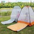 thumbnail image 2 of M Buder Outdoor Mosquito Net Meditation Camping Tent Single Sit-in Free-Standing Shelter Cabana Gray 51.2 Inches, 2 of 7