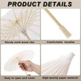 thumbnail image 3 of 6 Pcs Paraguas de Papel, Paraguas de Papel de 8" para Manualidades, Blanco, 3 of 6