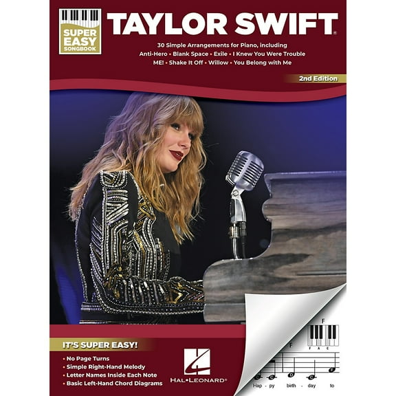 Hal Leonard Taylor Swift Super Easy Songbook - 2nd Edition