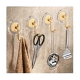 thumbnail image 5 of Adhesive Wall Hooks Acrylic Shower Hooks For Hanging Gold Self-adhesive Hooks Towel Holder Bathroom, 5 of 5