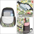 thumbnail image 4 of Pioneer Flower Floral Print Pattern 17" School Backpacks for Teens,Waterproof Oxford Fabric,S-Shape Padded Straps for School,Travel,Hiking,Camping, 4 of 5