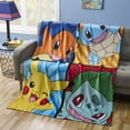 thumbnail image 5 of Pokemon Kids Micro Raschel Throw Blanket 46"x60", "Bold Poke", 5 of 6