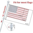 thumbnail image 3 of OLIYNEDY White House Flag Pole Kit - 5ft Tangle Free Flag Pole with Bracket, Heavy Duty American Flag Poles for 3x5 Flags Outdoor, 3 of 7
