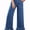 A Sky Blue, variant on Jeans for Women High Waisted Wide Leg Jeans with Ruffle Hem Trendy Stretchy Denim Loose Pants Straight Leg (Plus Sizes Available)