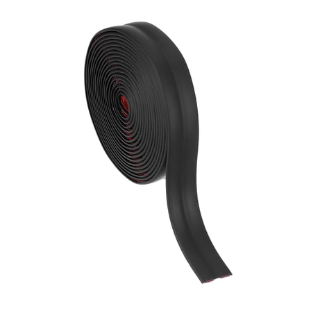 Uxcell Wall Corner Protector 0.8 in x 9.8 Ft, Self Adhesive Wall Corner Peel and Stick Molding for Ceiling Countertop, Black