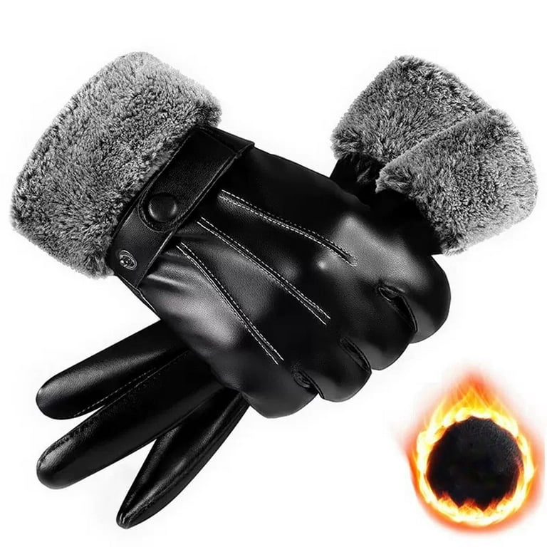 Genius Sheepskin 5 Finger Half Gloves For Men Thin From