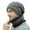 Gray, variant on Spencer 2Pcs Winter Hats Scarf Set Warm Knitted Beanie Hat Thick Fleece Lined Skull Cap Head Neck Warmer for Men Women