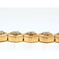 thumbnail image 4 of 2.50CT NATURAL ROUND DIAMONDS OCTAGONAL LINK TENNIS BRACELET 14KT&nbsp;, 4 of 6