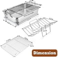 thumbnail image 2 of Roasting Pan with Rack, P&P CHEF 14 Inch Stainless Steel Roaster Lasagna Pan & V-Shaped Rack & Roasting Rack, Non Toxic & Heavy Duty, Brushed Surface & Dishwasher Safe, Rectangular, 2 of 7