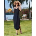 thumbnail image 3 of Zeagoo Summer Dresses for Women Casual Spaghetti Strap V Neck Sleeveless Dresses with Pocket, 3 of 9