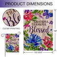 thumbnail image 2 of SM-XLHN Grateful Thankful Blessed Thanksgiving Garden Flag, Decorative Small Outdoor Flag Flower, Rustic Burlap Christmas House Yard Flag Spring Outside Holiday Decoration Home Decor Flag 12.5 x 18, 2 of 6