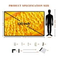 thumbnail image 6 of HOIN 120 inch Protable Outdoor Projector Screen 4K 16:9 HD Foldable Movies Screen with Frame, 6 of 8