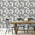 thumbnail image 4 of S4Sassy Peel & Stick Vinyl Wallpaper, Chic Floral Print Wallpaper Contact Paper Waterproof- Grey, 25"x240", Finish, Removable Wall Covering for Home Decor in Bedrooms, Renter Spaces, Cabinets, 4 of 9