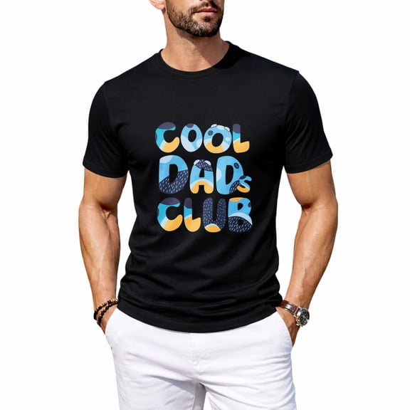Dad Shirt Men Cool Dad Club T-Shirts Father's Day Tops Daddy Birthday Gift Tees Dads Life Clothes